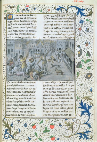 The Artevelde Family. Street Fighting in Ghent, 1477 by Master of Mary of Burgundy